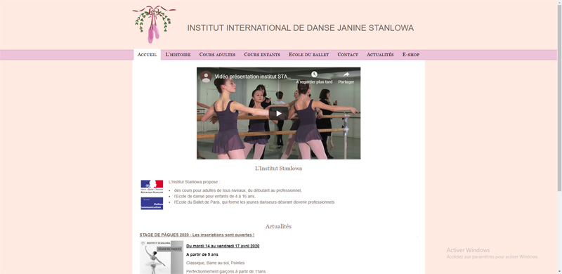 Institut Stanlowa : cours, formations en danse classique et ballet